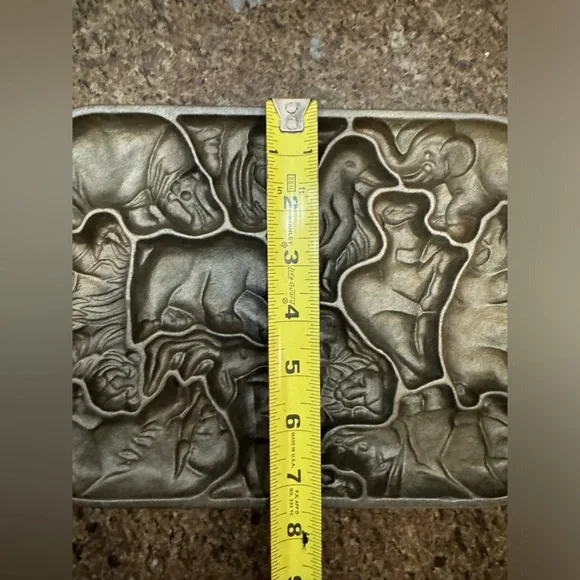 John Wright Cast Iron Animal Puzzle Cookie 🍪 Mold Vintage - Picture 6 of 8